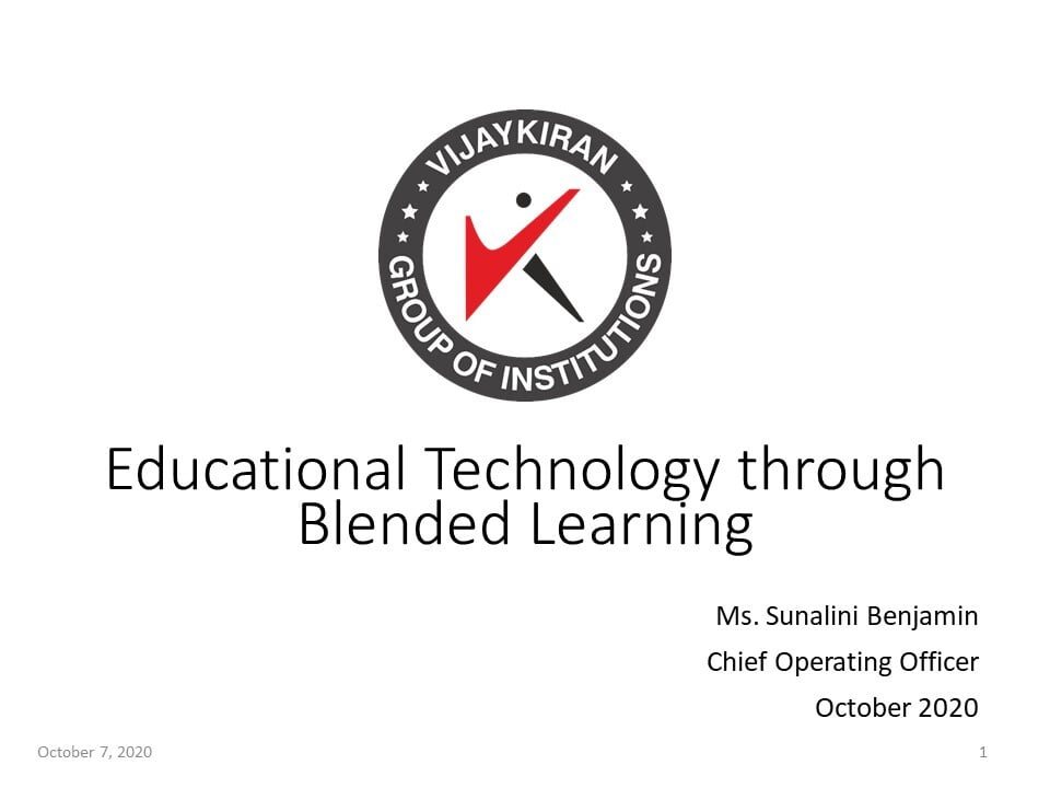 Educational Technology through Blended Learning